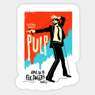 pulp live on Sticker